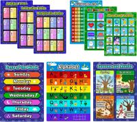 9 Pieces Educational Preschool Posters