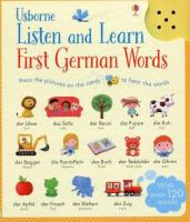 Listen and Learn First Words in German