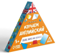 Познавательная игра «Изучаем английский. Colors, shapes and numbers», 36 карточек, 5+