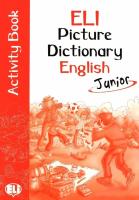 ELI Picture Dictionary English Junior Activity Book