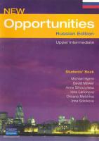 New Opportunities (Russian Edition) Upper-Intermediate Student's Book