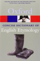 Oxford Concise Dictionary of English Etymology