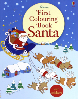 Usborne First Colouring Book Santa