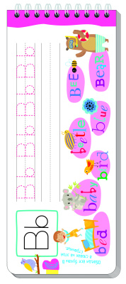 Многоразовые прописи на пружинке. Первые английские слова