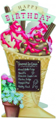 The Ice-Cream Vendor - 3D Pop-Up Birthday Card