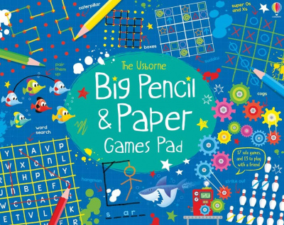 Big pencil and paper games pad