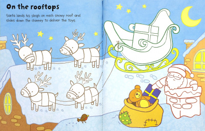 Usborne First Colouring Book Santa