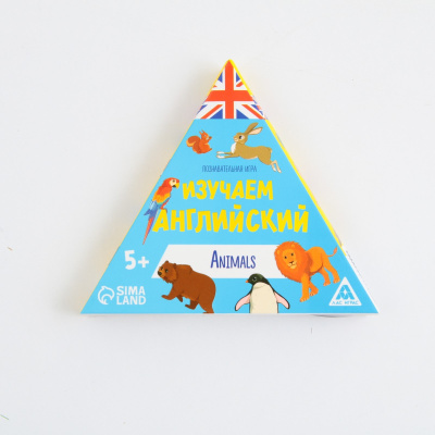 Познавательная игра «Изучаем английский. Animals», 36 карточек 5+