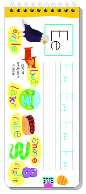 Многоразовые прописи на пружинке. Алфавит English
